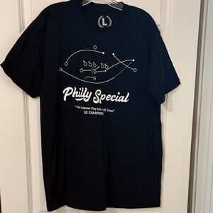 Philadelphia Eagles 2018 Super Bowl LII T-shirt. Sz L.